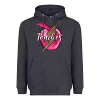Smoke teacher lightning bolt valentine s day Heavyweight Hoodie - MaliasSmallBusiness
