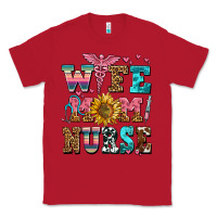 Red wife mom nurse Classic Tee - AdoDesignShop