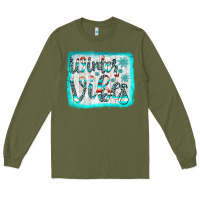 Army Green winter vibes Long Sleeve Tee - JahusDesignShop
