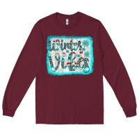 Burgundy winter vibes Long Sleeve Tee - JahusDesignShop