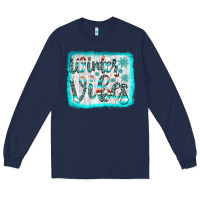 Navy winter vibes Long Sleeve Tee - JahusDesignShop