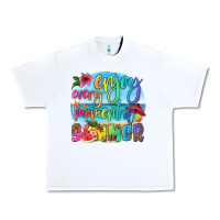 White enjoy every moment of summer Urban Heavy Tee - HRA Design Shop