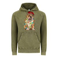 Christmas Bulldog Vintage Hoodie | Teevron