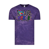 Cloud Purple love need no words Vintage Tee - SublimationCraftShop