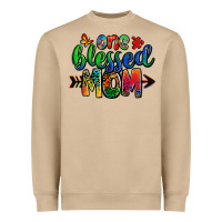 One Blessed Mom Autism Heavyweight Sweatshirt | Teevron