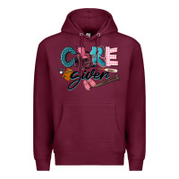 Burgundy Caregiver Premium Hoodie - LillyAllenDesigns
