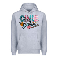 Heather Grey Caregiver Premium Hoodie - LillyAllenDesigns
