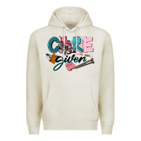 Oatmeal Heather Caregiver Premium Hoodie - LillyAllenDesigns