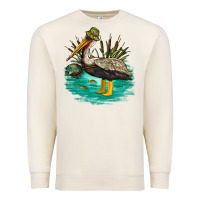 Sandshell fishing pelican camp Premium Sweatshirt - NancyCooperArtShop