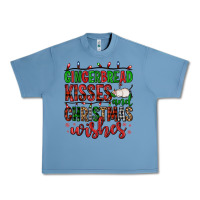 Pebble Blue gingerbread kisses and christmas wishes Urban Heavy Tee - FaDigitalArtStudio