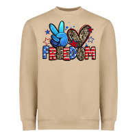 Peace Love Freedom Heavyweight Sweatshirt | Teevron