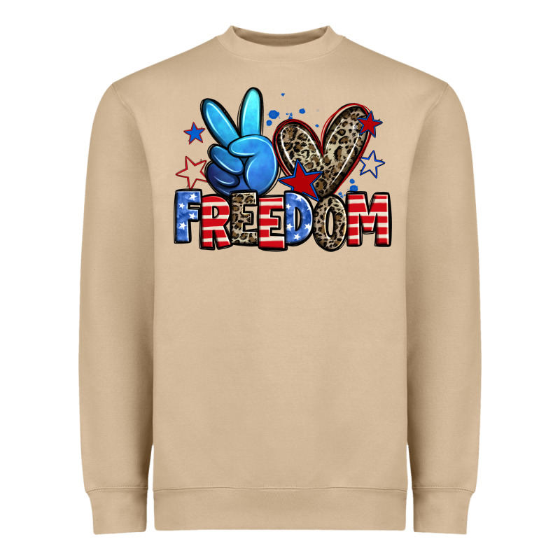 Peace Love Freedom Heavyweight Sweatshirt by Zillion Design Studio | Teevron