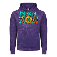 Cloud Purple blessed mom sunflower Vintage Hoodie - Zillion Design Studio