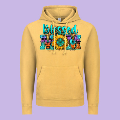 Blessed Mom Sunflower Vintage Hoodie Designed By Zillion Design Studio