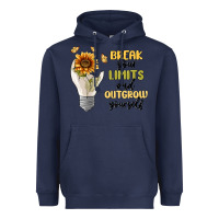 Navy break your limits Heavyweight Hoodie - MaliasSmallBusiness