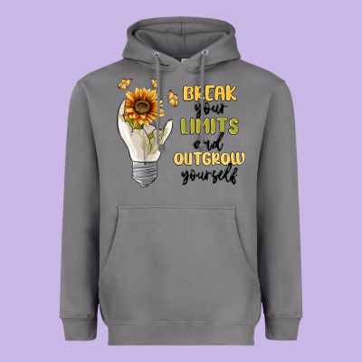 Break Your Limits Heavyweight Hoodie Designed By Maliassmallbusiness
