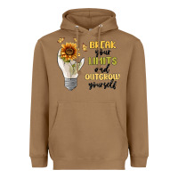 Toasted Coconut break your limits Heavyweight Hoodie - MaliasSmallBusiness