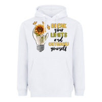 White break your limits Heavyweight Hoodie - MaliasSmallBusiness