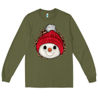 Army Green snowman Long Sleeve Tee - JahusDesignShop