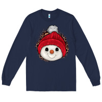 Navy snowman Long Sleeve Tee - JahusDesignShop