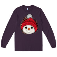 Plum snowman Long Sleeve Tee - JahusDesignShop