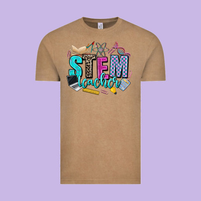 Stem Teacher Vintage Tee Designed By Adodesignshop