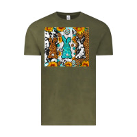 Vintage Olive Easter bunnies leopard cowhide tumbler Easter Day Vintage Tee - Neo Western