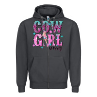 Smoke cowgirl sassy with pink cowgirl Zipper Hoodie - NancyCooperArtShop