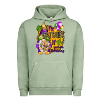Pigment Oil Green I'm catching if you're throwing Urban Hoodie - NancyCooperArtShop