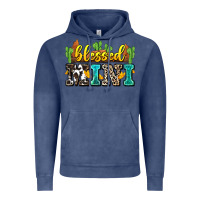 Vintage Denim blessed mini Vintage Hoodie - Zillion Design Studio
