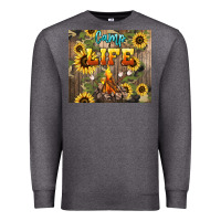 Charcoal Heather camp life Premium Sweatshirt - NancyCooperArtShop