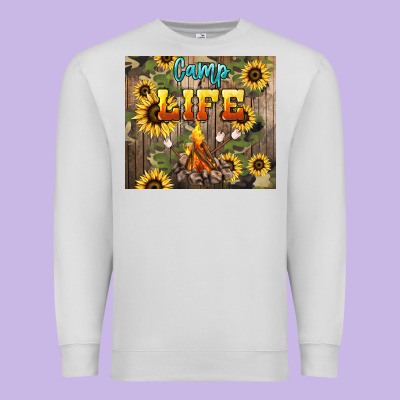 Camp Life Premium Sweatshirt Designed By Nancycooperartshop