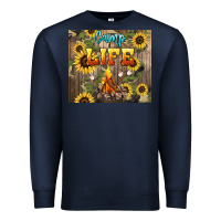 Navy camp life Premium Sweatshirt - NancyCooperArtShop