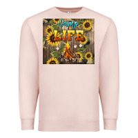 Pale Pink camp life Premium Sweatshirt - NancyCooperArtShop