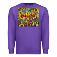 Purple camp life Premium Sweatshirt - NancyCooperArtShop