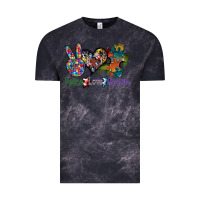 Cloud Black peace love autism Vintage Tee - SublimationCraftShop