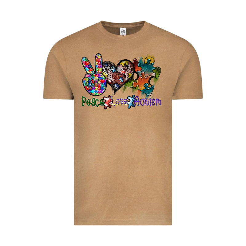 Peace Love Autism Vintage Tee by SublimationCraftShop | Teevron