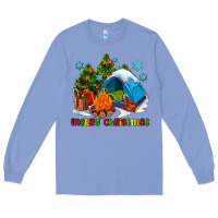 Colony Blue merry Christmas camp Long Sleeve Tee - AdoDesignShop