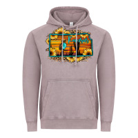 Vintage Zinc kansas owl sunset sunflower map Vintage Hoodie - JahusDesignShop
