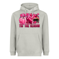 Moon Dust Tis' the season Football Breast Cancer Heavyweight Hoodie - NancyCooperArtShop