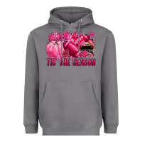 Storm Tis' the season Football Breast Cancer Heavyweight Hoodie - NancyCooperArtShop