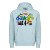 Blue Mist Childcare Life Premium Hoodie - LillyAllenDesigns