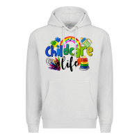 Dove Grey Childcare Life Premium Hoodie - LillyAllenDesigns