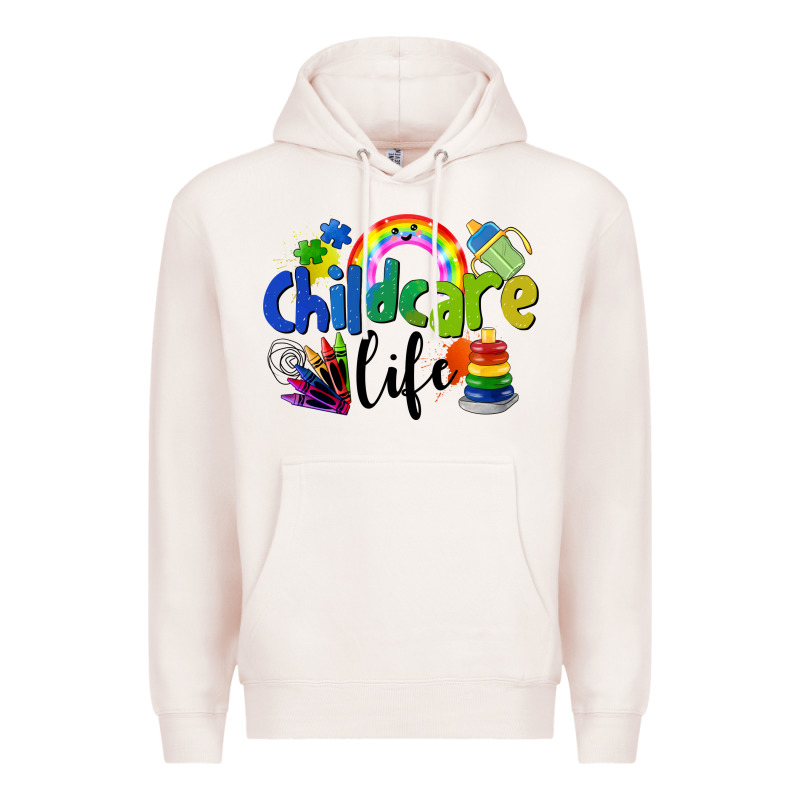 Childcare Life Premium Hoodie by LillyAllenDesigns | Teevron