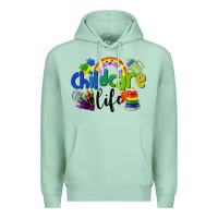 Seafoam Childcare Life Premium Hoodie - LillyAllenDesigns