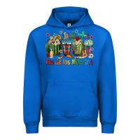 Cobalt Mexican Dia De Los Muertos Coffee Cups Urban Hoodie - texasbilliewilder