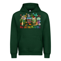 Forest Green Mexican Dia De Los Muertos Coffee Cups Urban Hoodie - texasbilliewilder