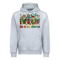 Heather Grey Mexican Dia De Los Muertos Coffee Cups Urban Hoodie - texasbilliewilder