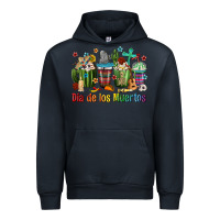 Navy Mexican Dia De Los Muertos Coffee Cups Urban Hoodie - texasbilliewilder