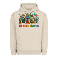 Pigment French Oak Mexican Dia De Los Muertos Coffee Cups Urban Hoodie - texasbilliewilder